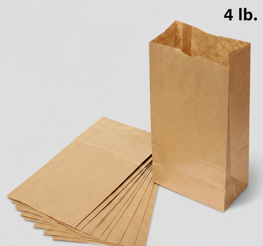 Paper Bag - Kraft - 4 lb (500/Pack)