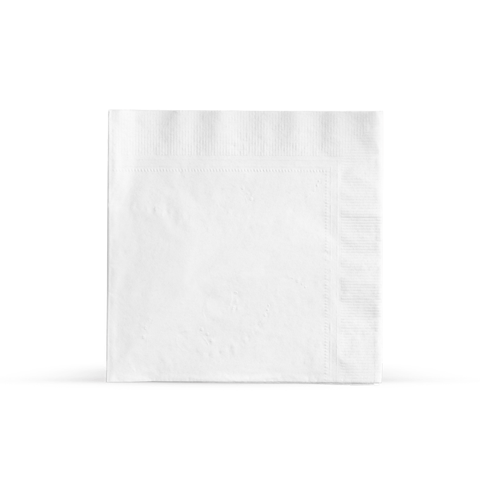 Lunch Napkins - White 1-Ply - 6,000/case