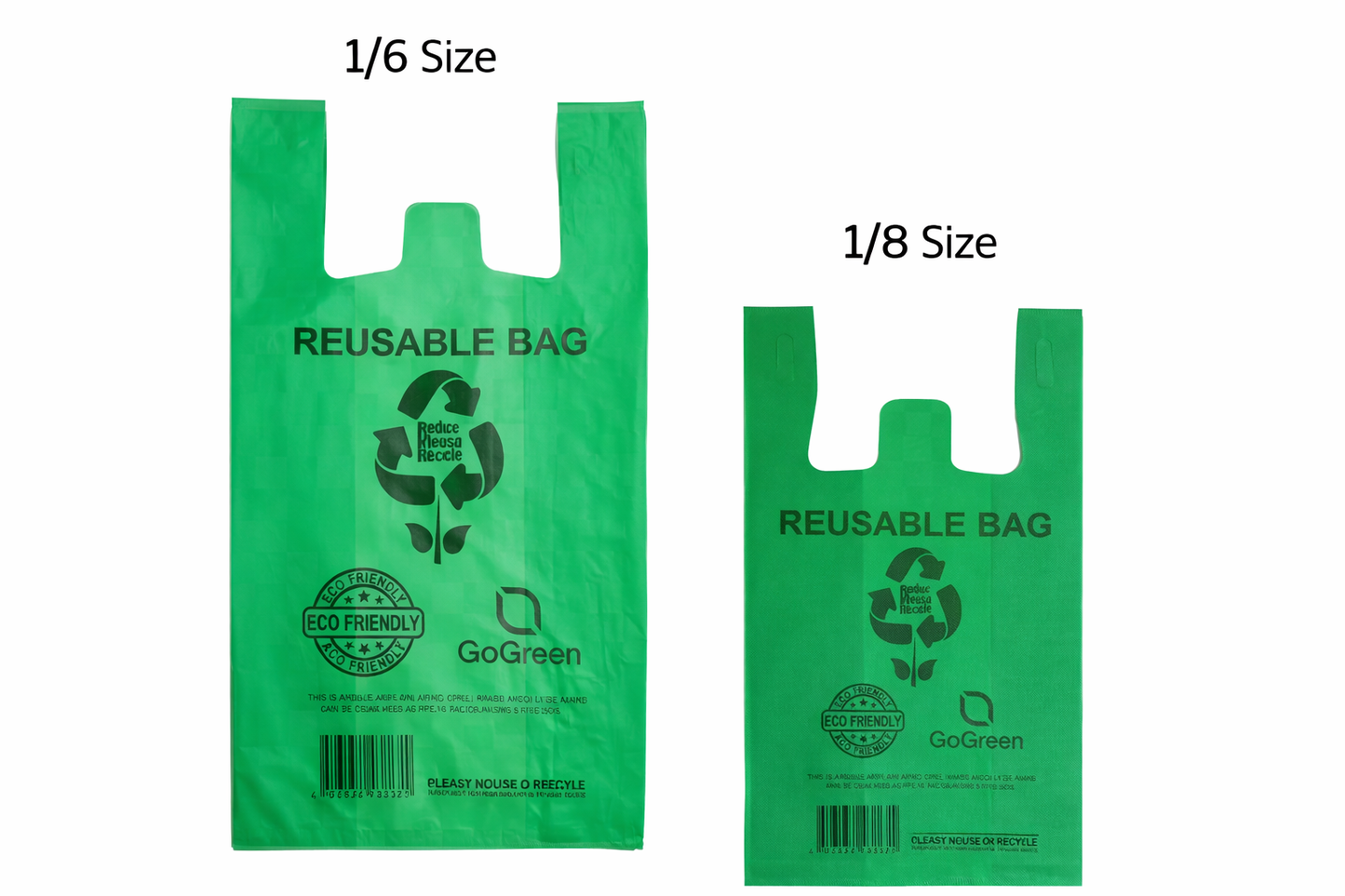Non-Woven Reusable Bag – Green – 1/6