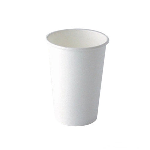 12oz Hot Paper Cup - White - 1,000/case - single wall