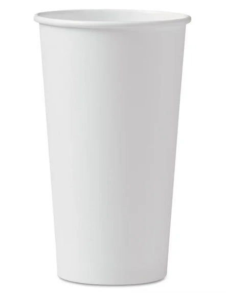 20oz Hot Paper Cup - White - 500/case - single wall