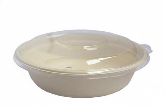32 oz Bagasse Bowl Dome Lid – 300/Case