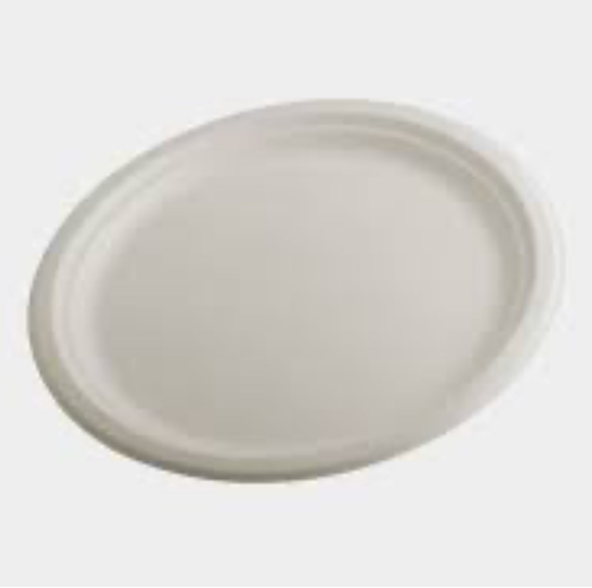 Bagasse Plate - 9 inch  - 500/case
