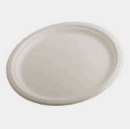 Bagasse Plate - 9 inch  - 500/case