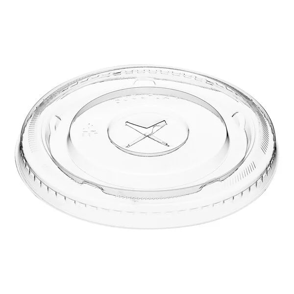 Flat Lid with Straw Slot - Clear - 1,000/case
