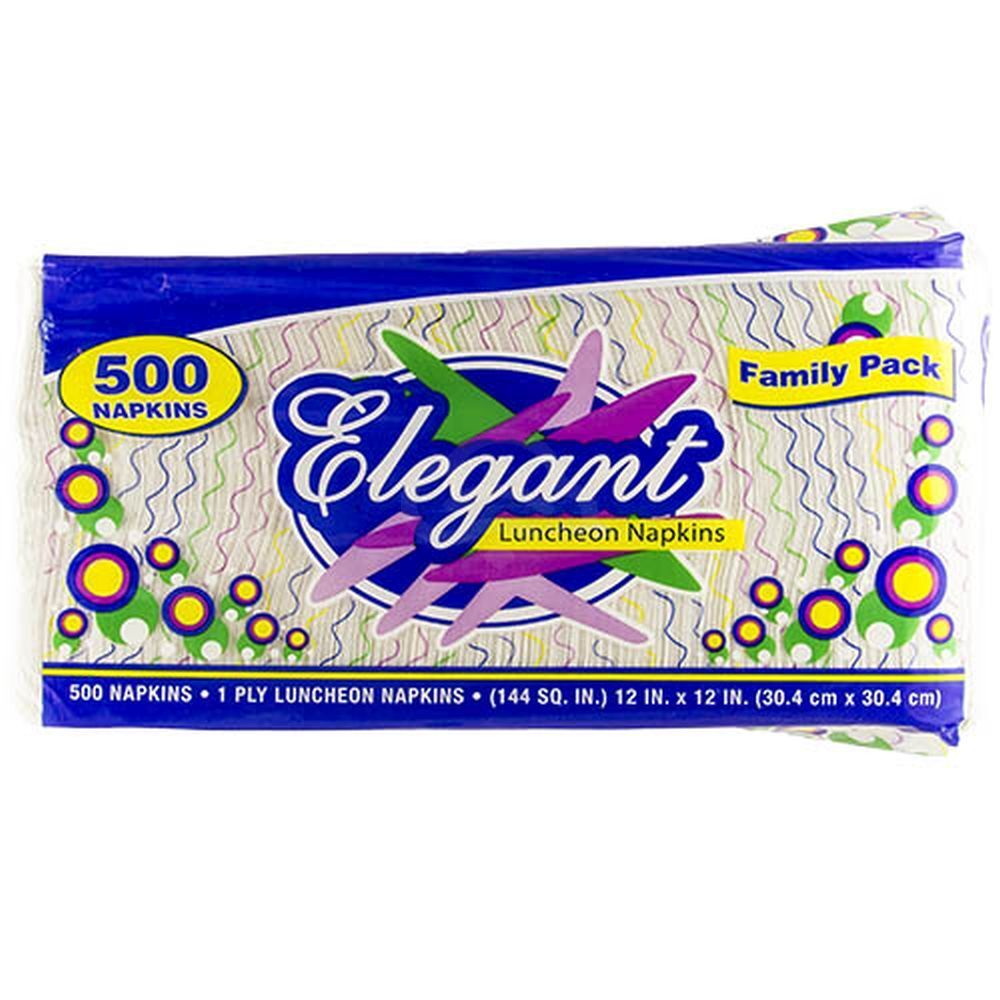 Lunch Napkins - White 1-Ply - 6,000/case